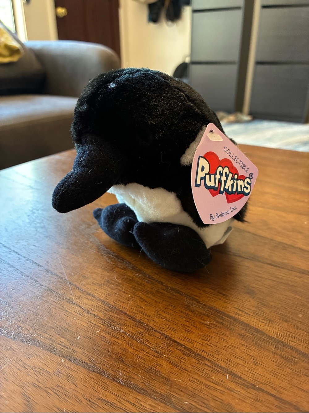 Swibco Puffkins Lottie Loon Plush Style 6724 MWMT Collectible Bird 2000